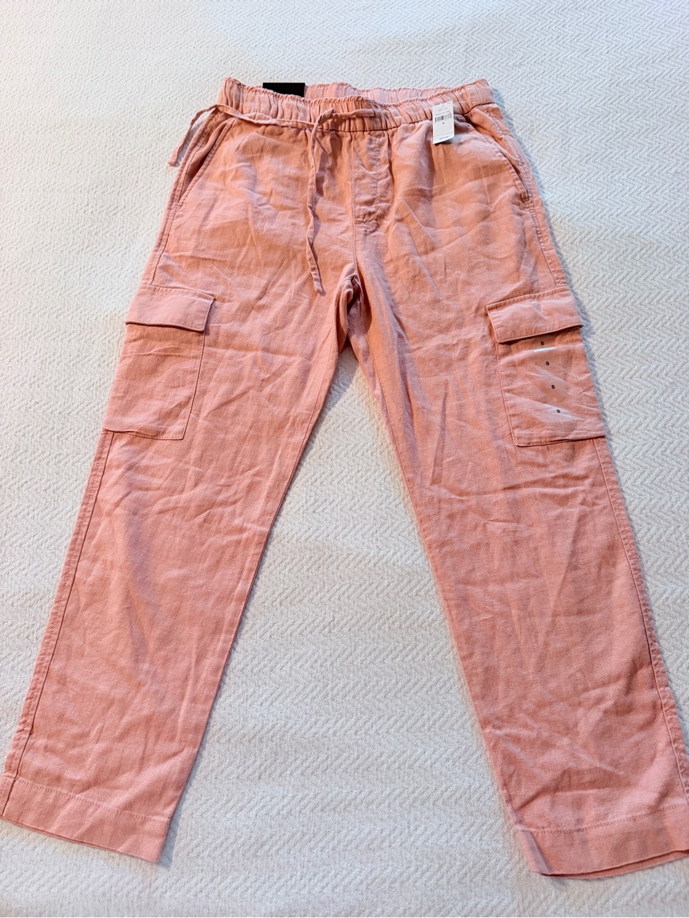 NWT $60 GAP Mid Rise Peach Tapered Leg Ankle Length Pants Size S